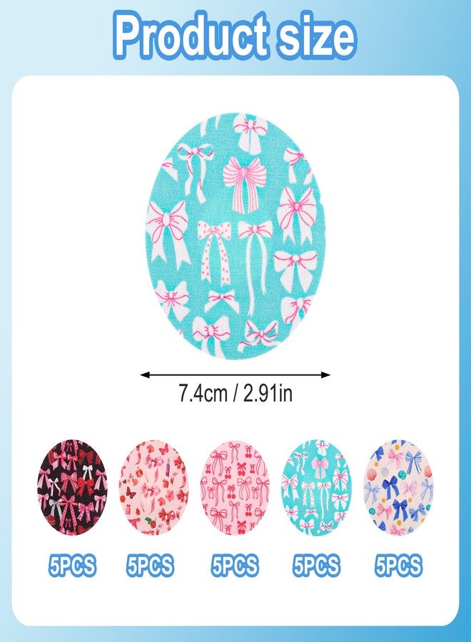 XIHIRCD ٢٥ غطاءً لمستشعرات Libre 2/3، ٥ أنماط من لصقات مستشعرات مراقبة الجلوكوز المستمرة المقاومة للماء والعرق، لصقات لاصقة، ملصقات مستشعرات متوافقة مع Libre - Image 2